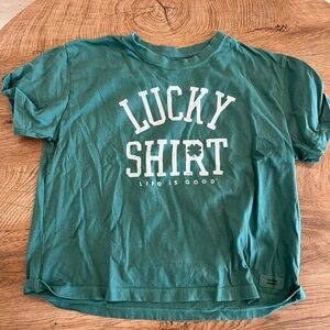 Life is Good Green T-Shirt